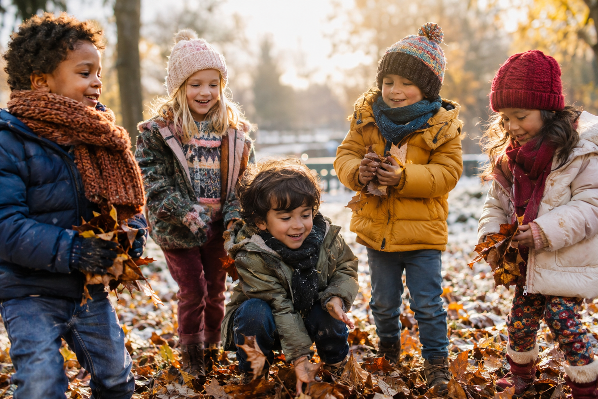 Realistic Fall & Winter Children
