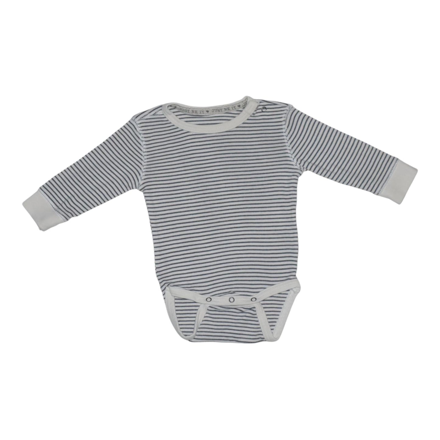 Långärmad Body från BEBE - Storlek 62 - Vit & Blå