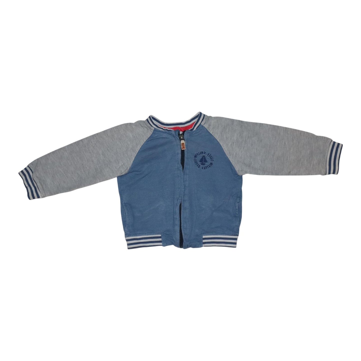 Bomberjacka från COOL CLUB - Storlek 80 - Ljusblå & Ljusgrå