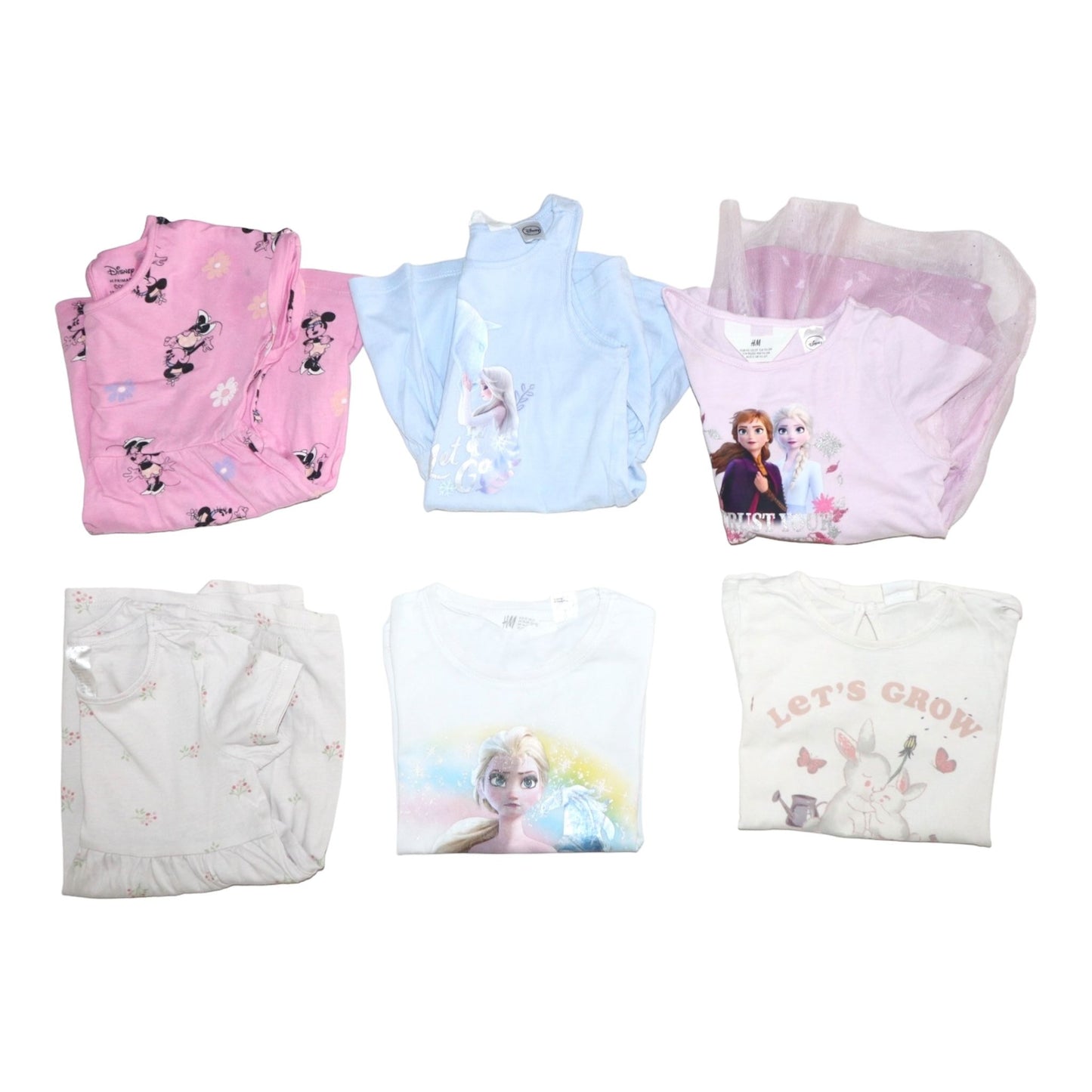 Klädpaket (6 plagg) från H&M/ DISNEY - Storlek 92 - Ljusrosa (Multi)