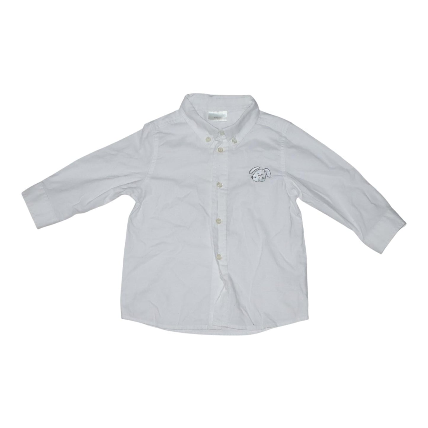 Långärmad Skjorta från Kappahl - Storlek  74 - Vit