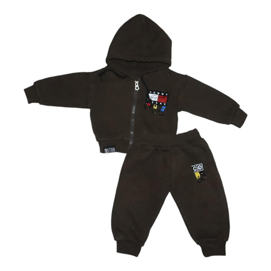 Tröja & Byxor Matchande Set - Storlek 74 - Mörkgrön