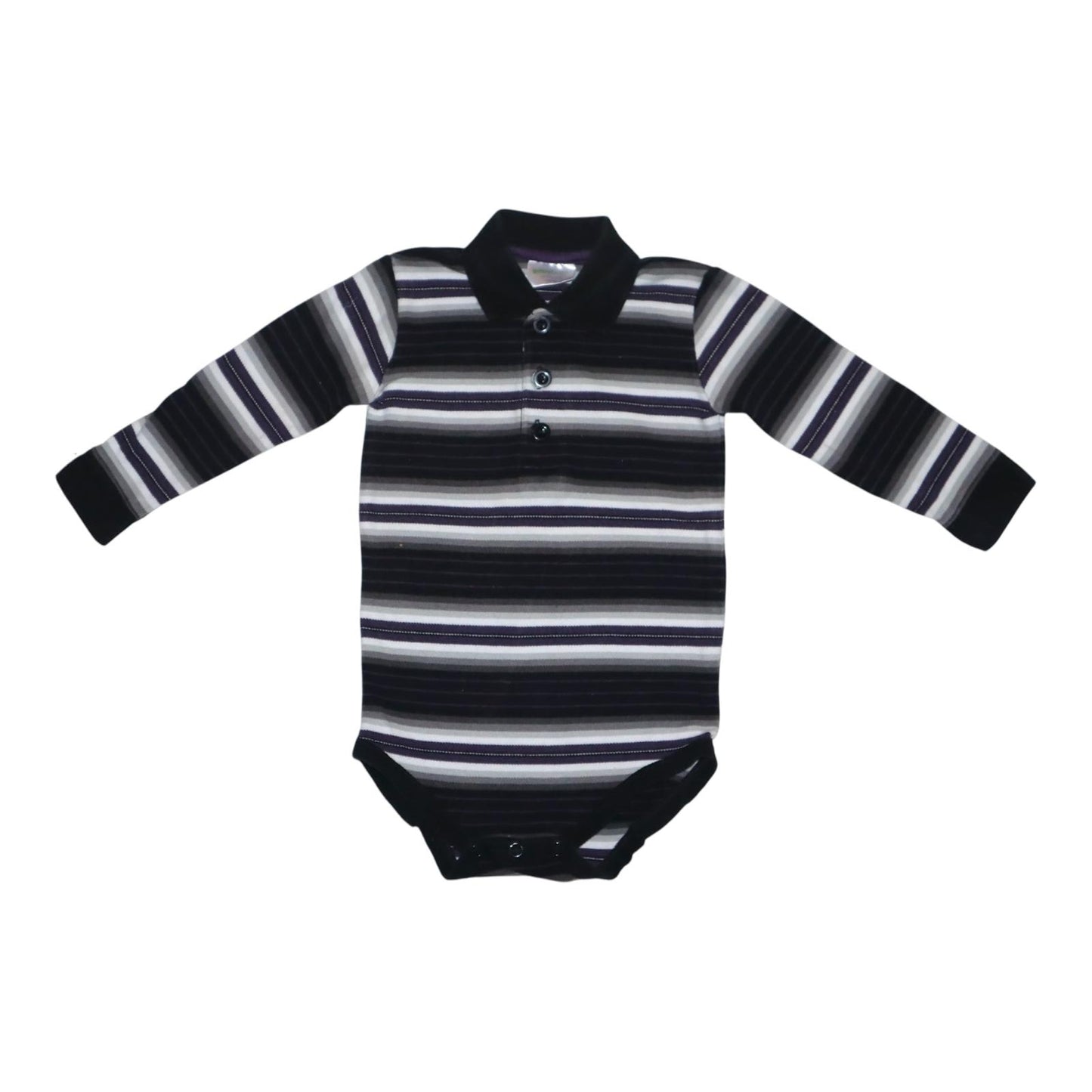 Långärmad Body från Babybaby by KappAhl - Storlek 62/68 - Vit & Lilla