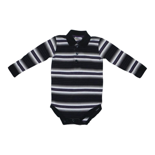 Långärmad Body från Babybaby by KappAhl - Storlek 62/68 - Vit & Lilla