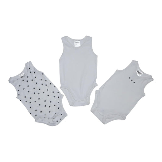 Linne Body (3 Pack) från H&M - Storlek 68 - Vit