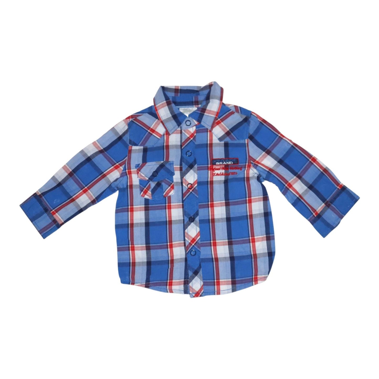 Långärmad Skjorta från KappAhl - Storlek 68 - Blå (Multi)