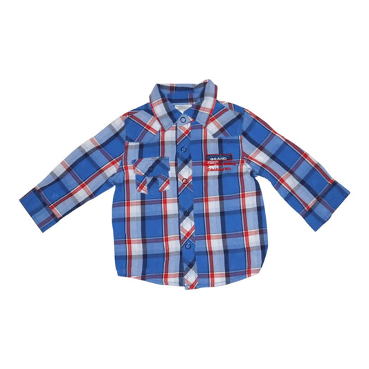 Långärmad Skjorta från KappAhl - Storlek 68 - Blå (Multi)