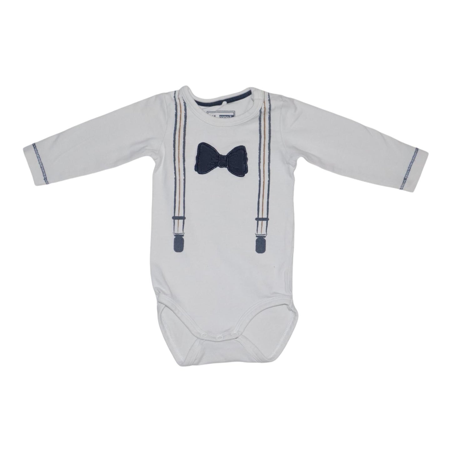 Långärmad Body från name it - Storlek 62 - Vit