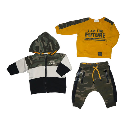 Klädpaket (3 Plagg) från KappAhl - Storlek 62 - Grön & Gul