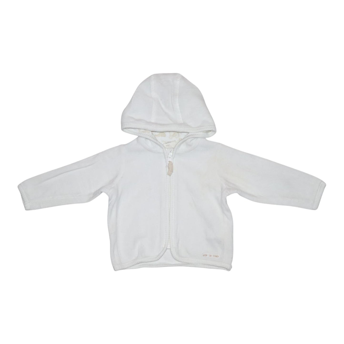 Jacka i Fleece från H&M - Storlek 62 - Vit