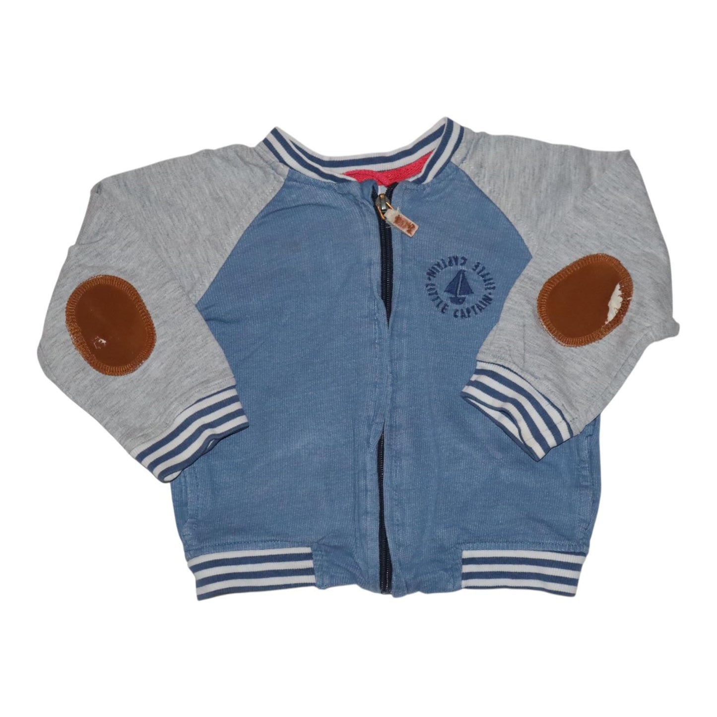 Bomberjacka från COOL CLUB - Storlek 80 - Ljusblå & Ljusgrå