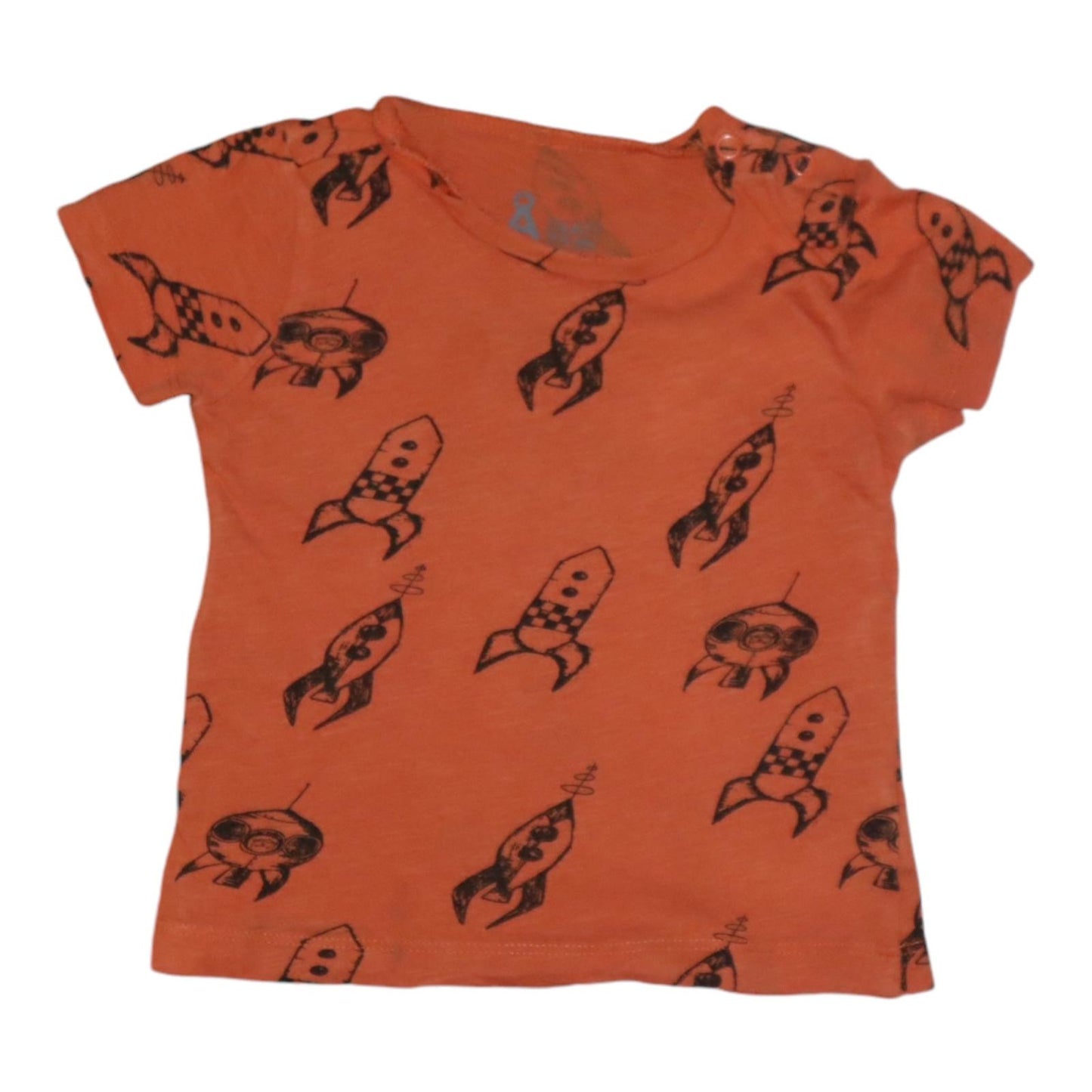 Kortärmad T-shirt från ÅHLÉNS - Storlek 74/80 - Orange