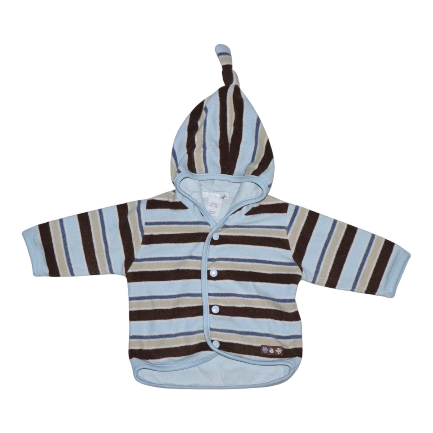 Jacka i fleece från H&M - Storlek 62 - Ljusblå & Brun