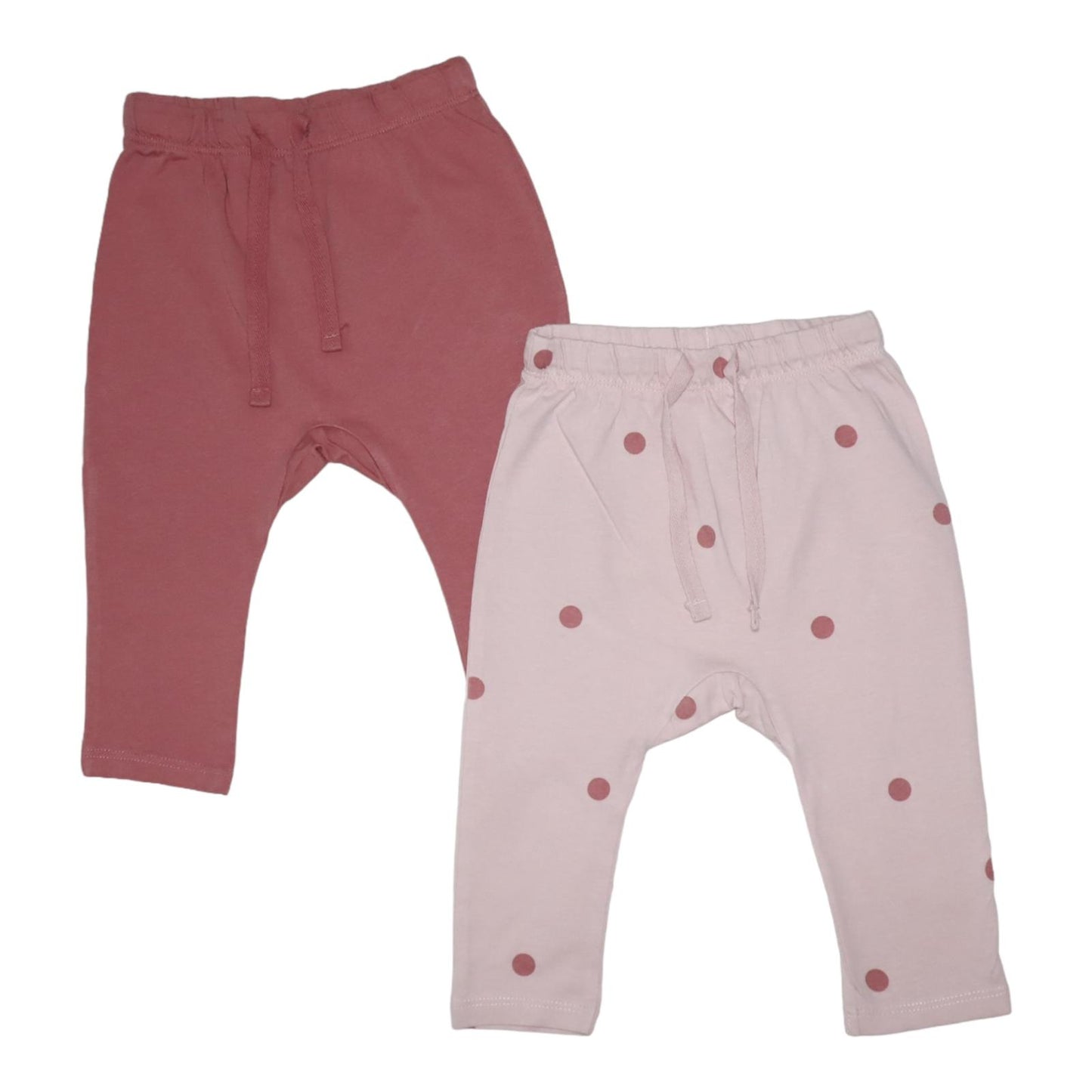 Byxor (2 Pack) från H&M - Storlek 80 - Rosa & Ljusrosa