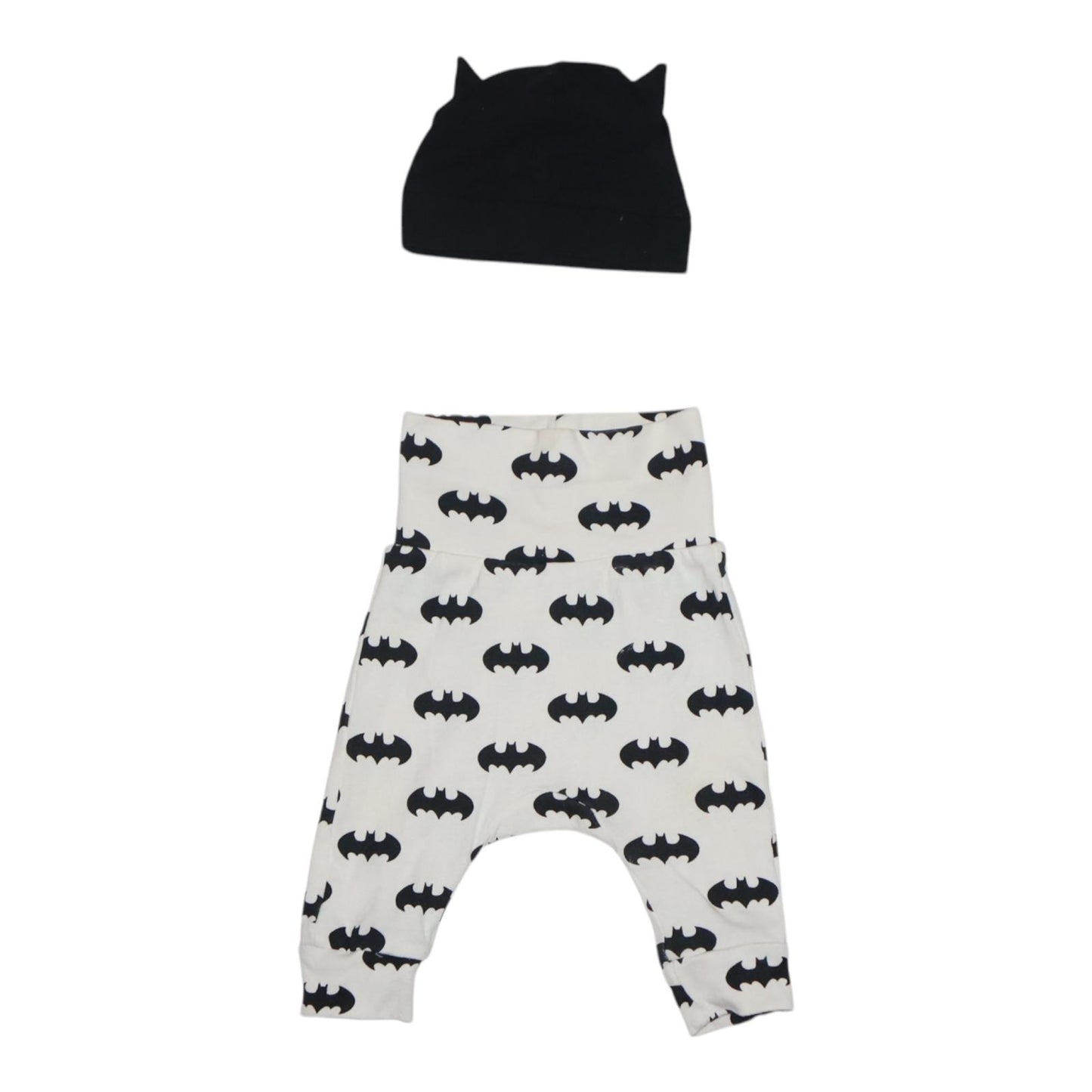 Byxor & Mössa Matchande Set från H&M - Storlek 56 - Vit & Svart