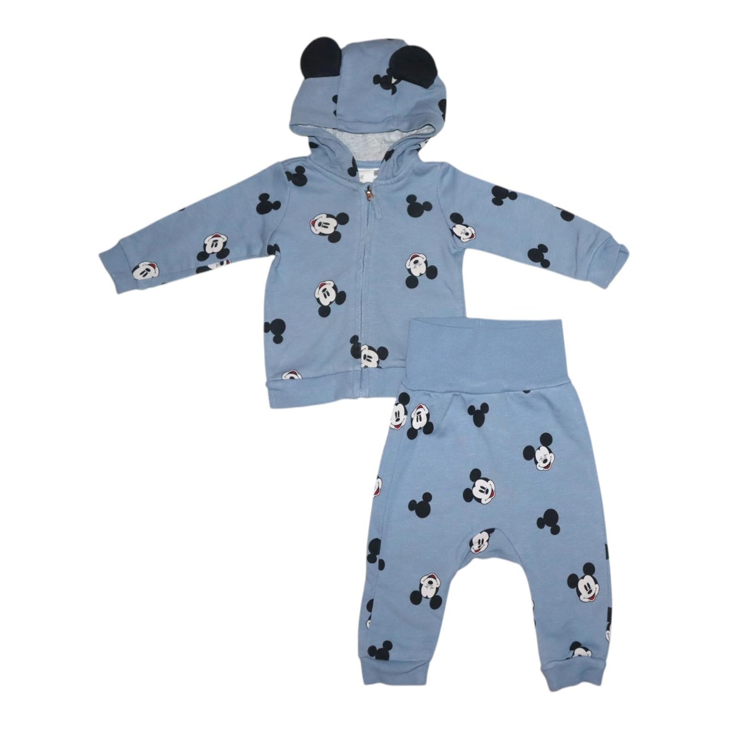 Tröja med huva & Byxor Matchande Set från H&M - Storlek 68 - Ljusblå