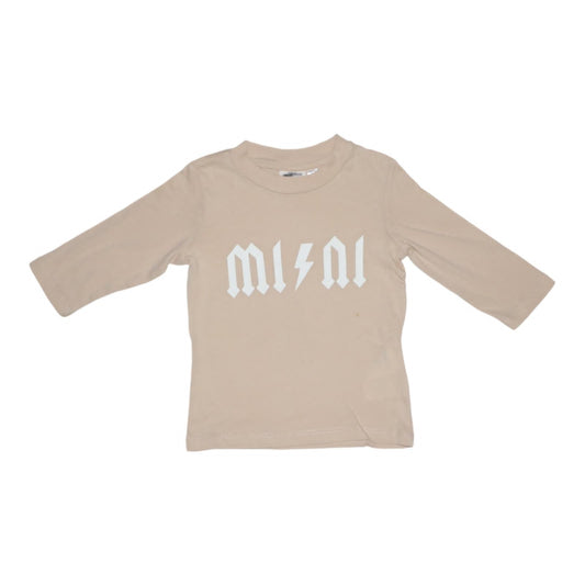 Långärmad T-shirt från mini ginatricot - Storlek 62/68 - Beige