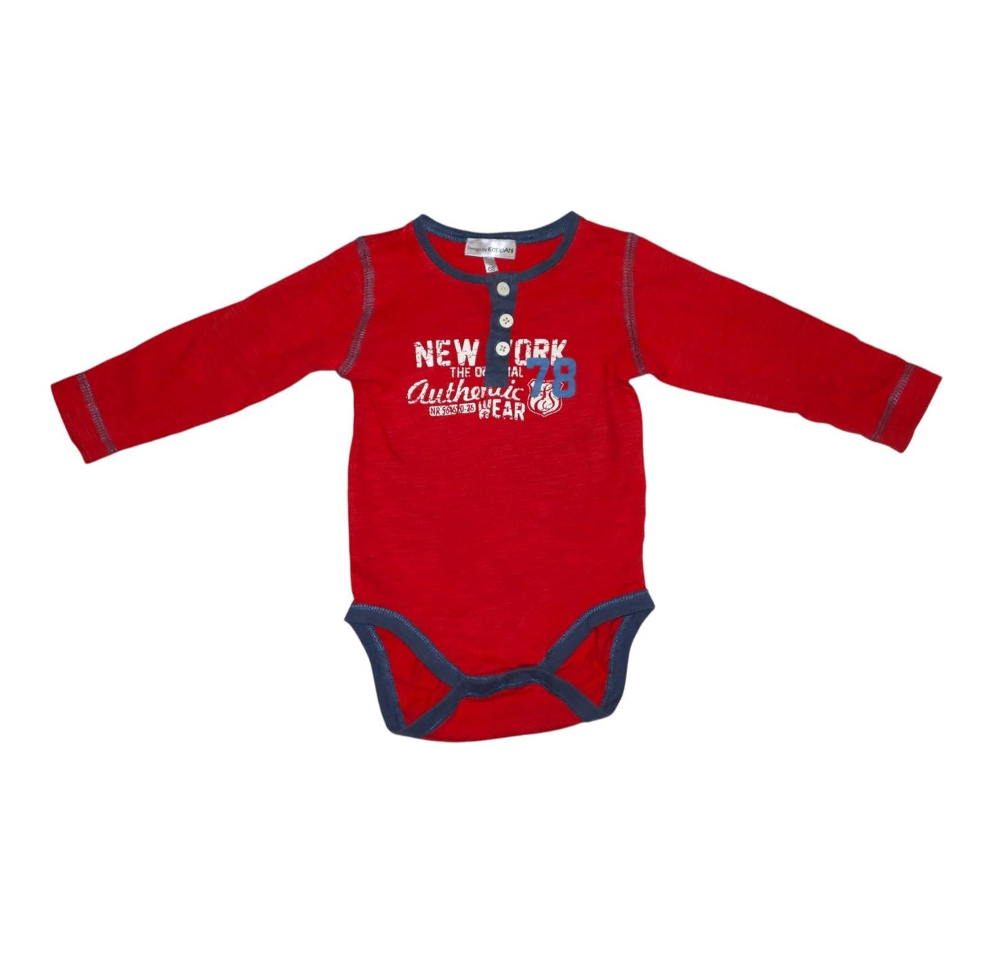 Långärmad Body från KappAhl - Storlek 68 - Röd