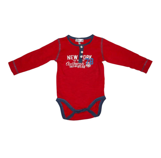 Långärmad Body från KappAhl - Storlek 68 - Röd