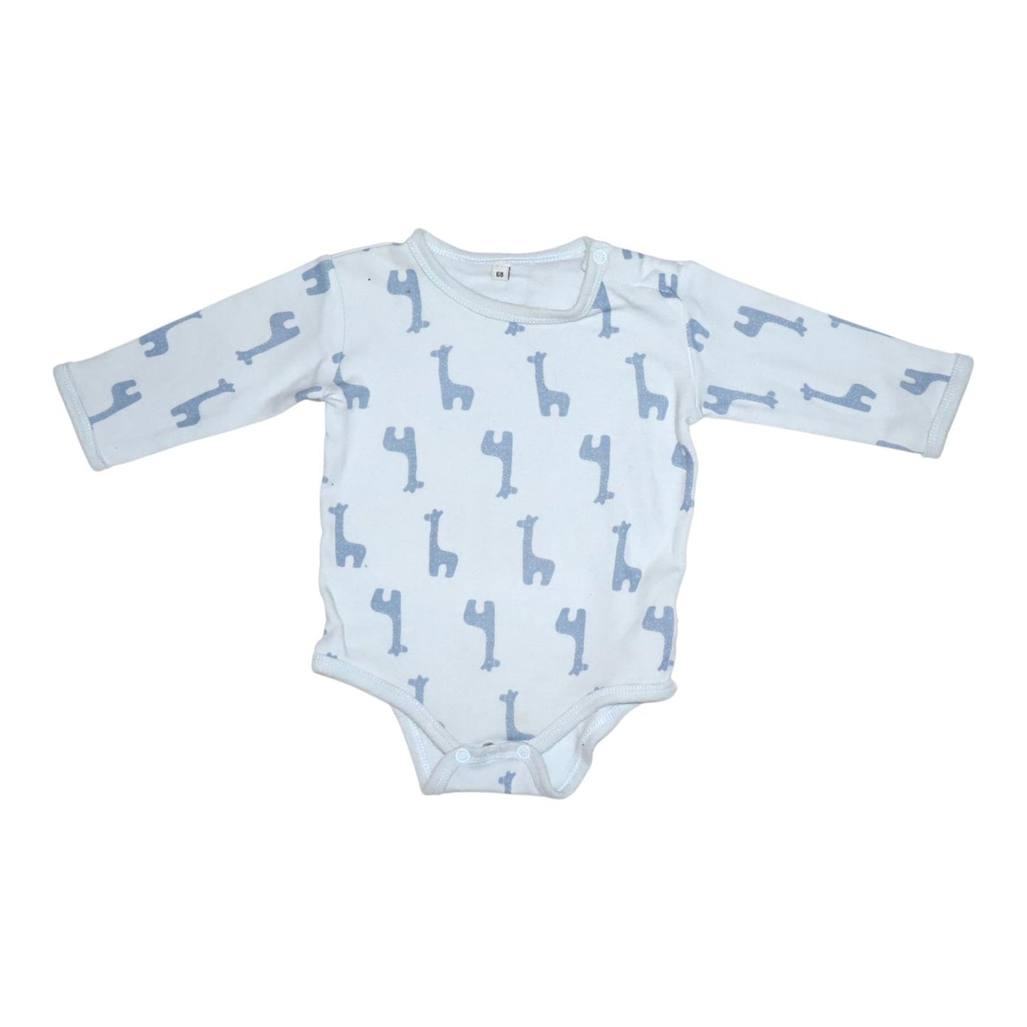 Långärmad Body från pippi - Storlek 68 - Ljusblå
