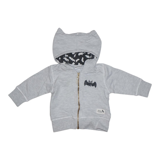 Tröja med huva från LINDEX - Storlek 68 - Ljusgrå