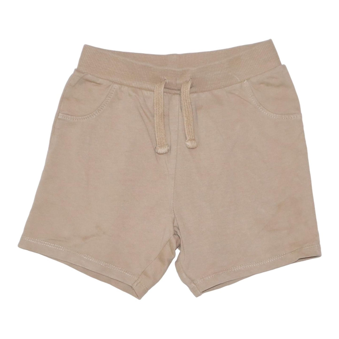 Linne & Shorts Matchande Set från Max - Storlek 92 - Vit & Beige